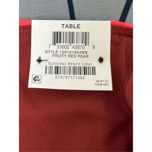 Ideology Women’s High Rise Side Pockets Colorblock 7/8 Leggings Red Pear Size XL - Picture 7 of 11